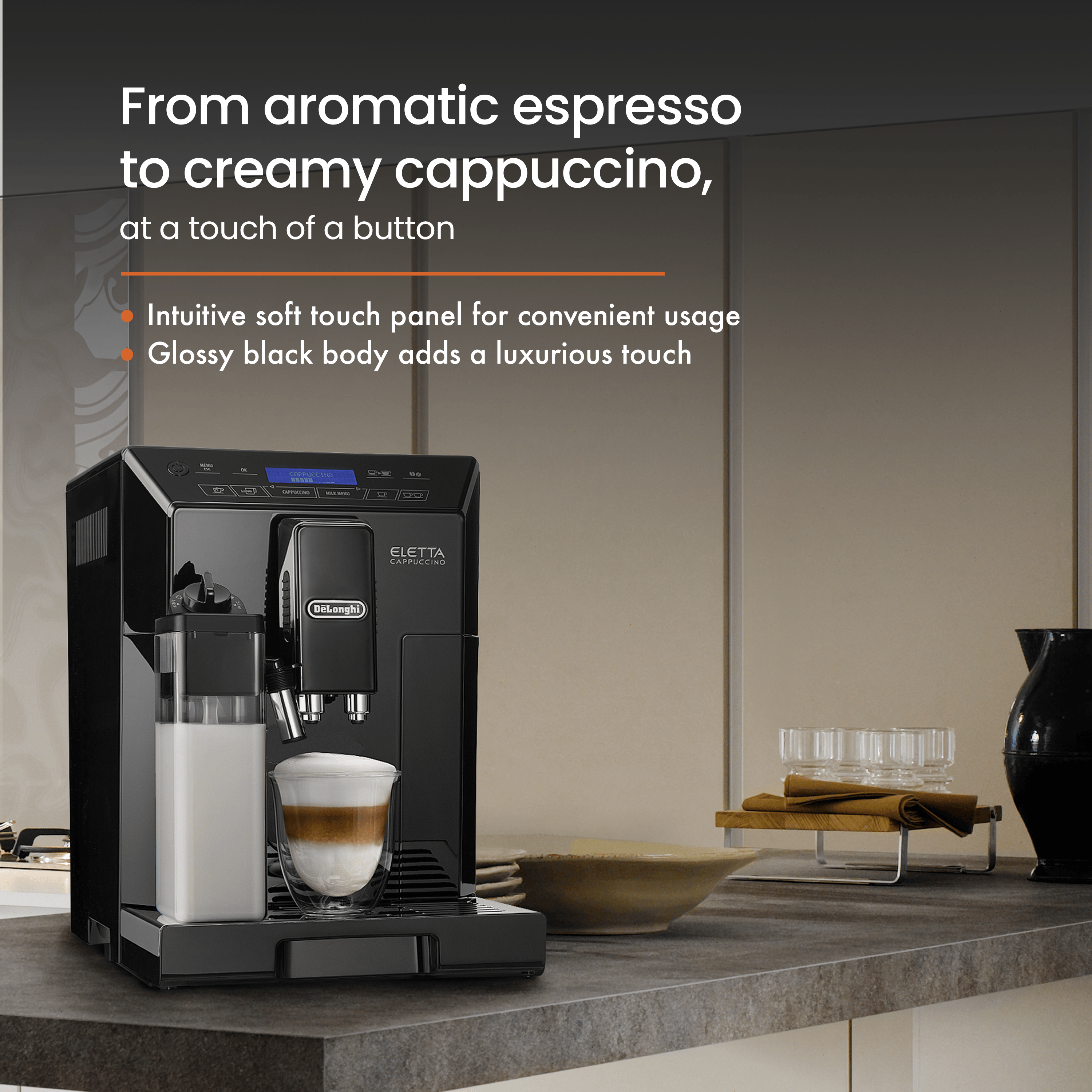 De'Longhi ECAM 44.660.B Eletta Cappuccino Fully Automatic Coffee Machine
