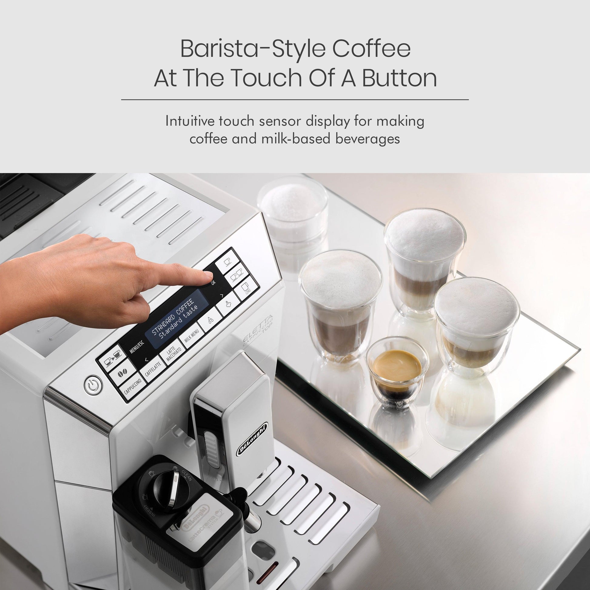 De'Longhi Eletta Cappuccino Top Fully Automatic Coffee Machine ECAM 45.760.W