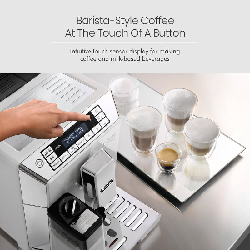 De'Longhi Eletta Cappuccino Top Fully Automatic Coffee Machine ECAM 45.760.W