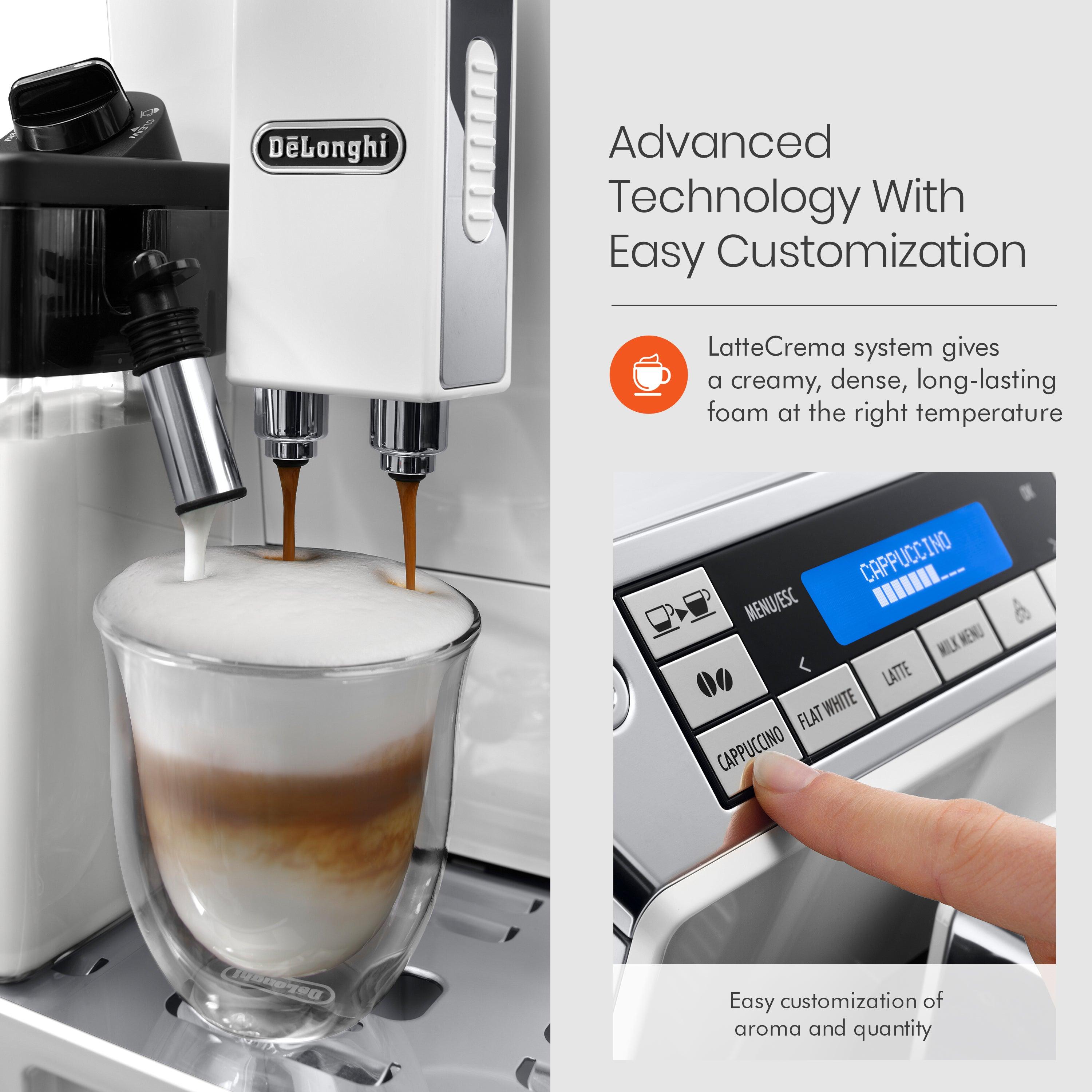 De'Longhi Eletta Cappuccino Top Fully Automatic Coffee Machine ECAM 45.760.W