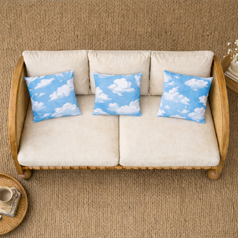 Valencia Rattan 3 Seater Curved  Sofa