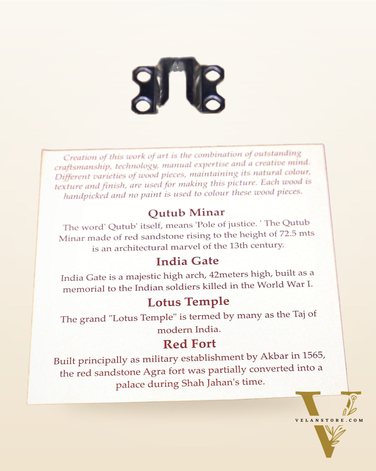 Delhi Monuments – Handcrafted Wooden Wall Hanging Frame
