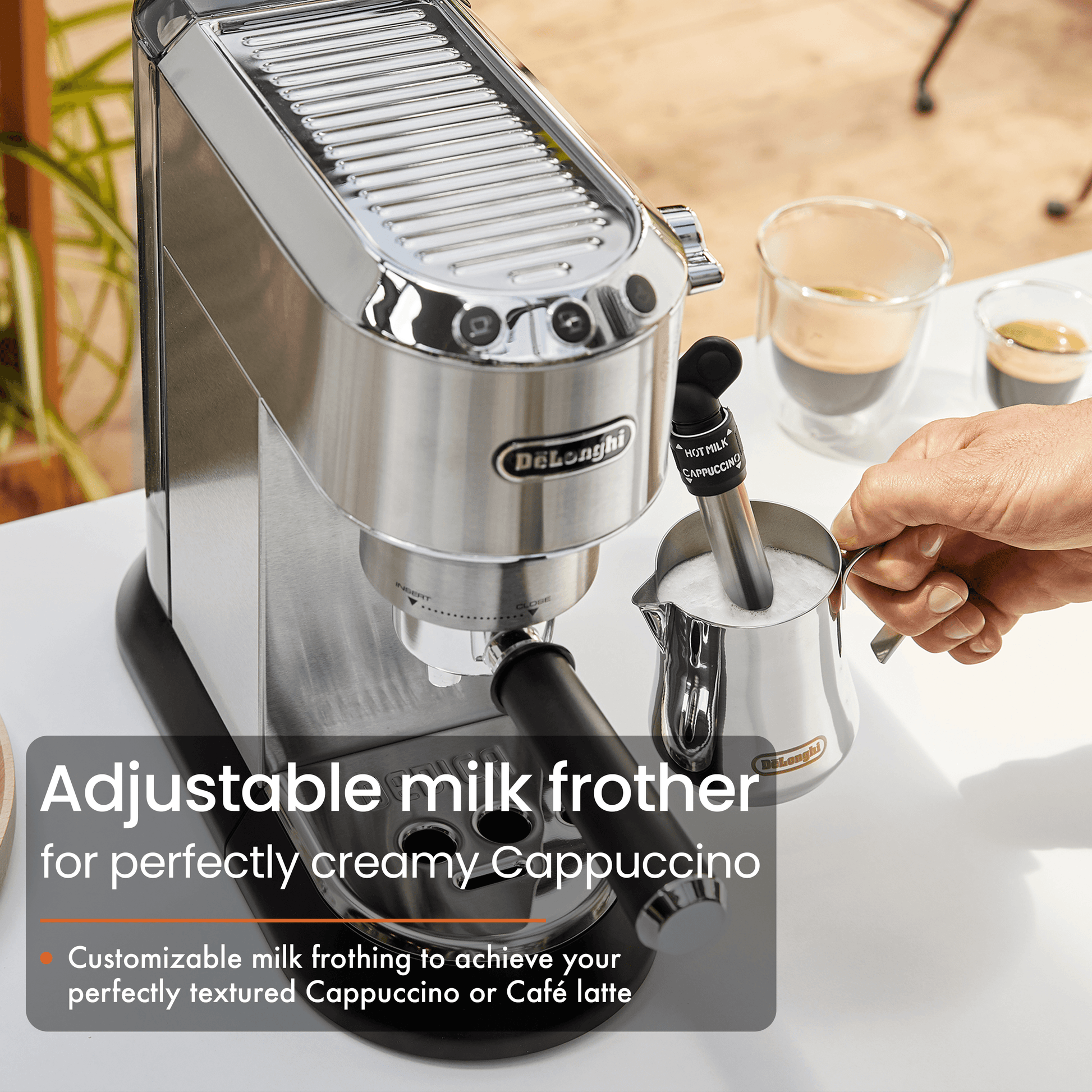 DeLonghi EC685.M 1350 Watt Espresso Coffee Machine, Metal