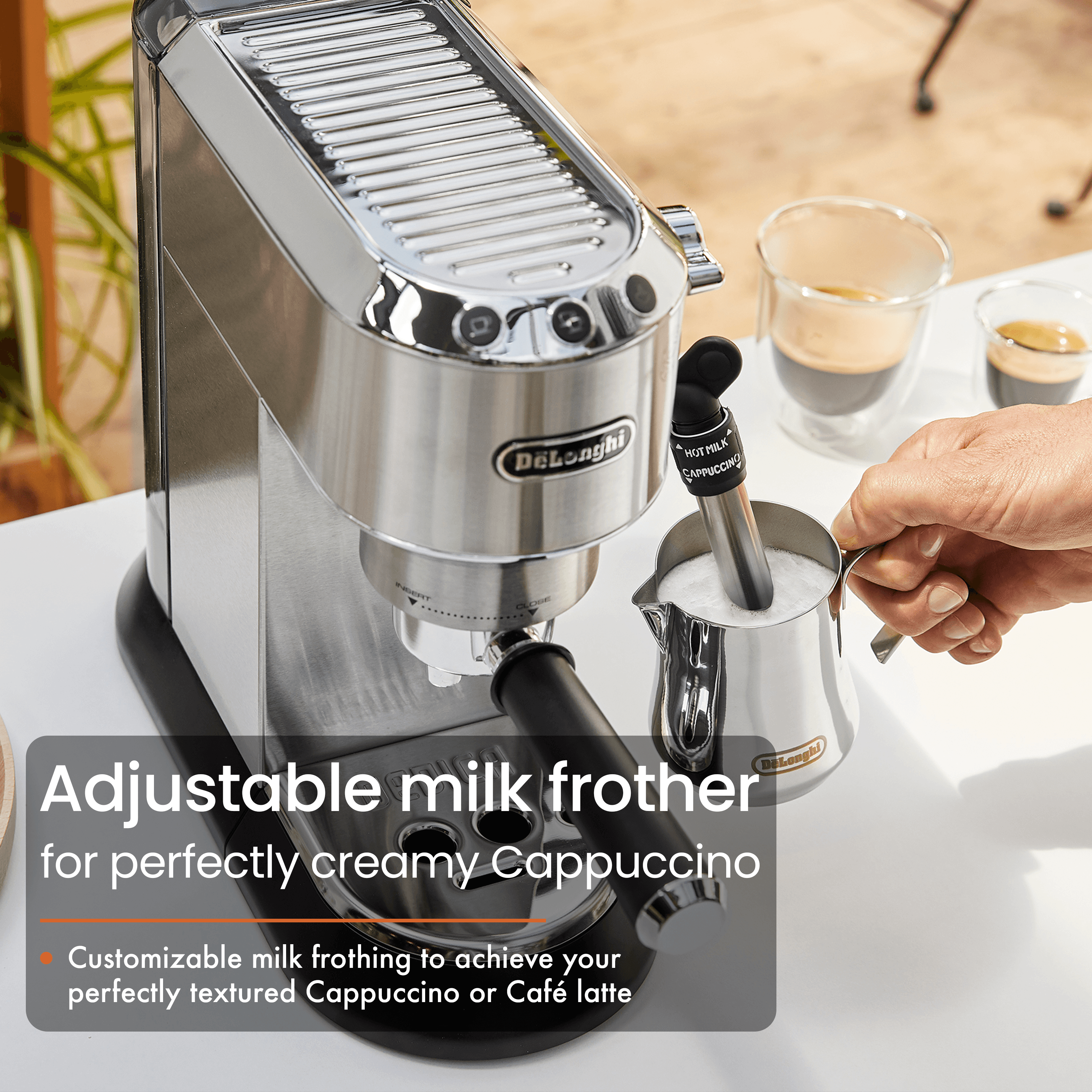 DeLonghi EC685.M 1350 Watt Espresso Coffee Machine, Metal