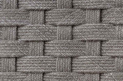 Patrice Outdoor Poolside Sunbed With Cushion Daybed (Grey) Braided & Rope