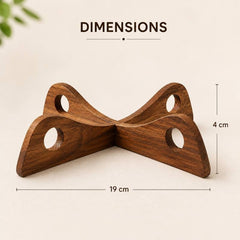 Acacia Wood Detachable Trivet for Hot Pots & Pans, Wooden Table Heat Protector Stand