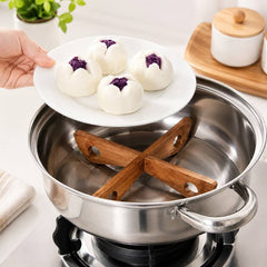 Acacia Wood Detachable Trivet for Hot Pots & Pans, Wooden Table Heat Protector Stand