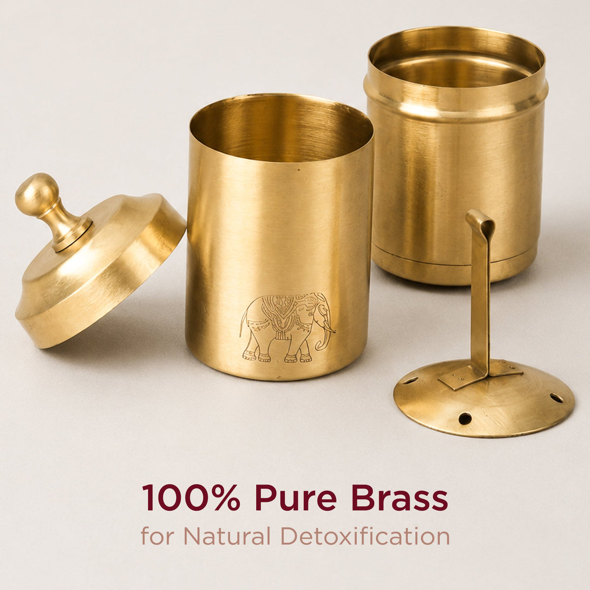 Handcrafted Brass Drip Coffee Brewer • South Indian Filter Coffee Experience (पीतल का कॉफ़ी मेकर)
