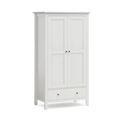Wynmist Solid Wood 2 Door Wardrobe with 2 Drawers