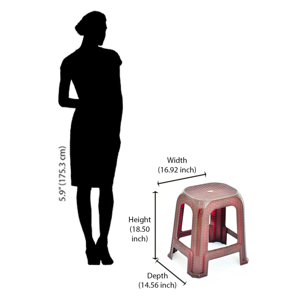 Nilkamal STL26 Plastic Stool