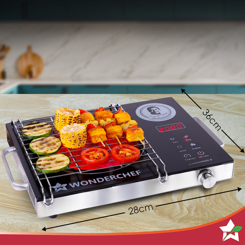 Wonderchef Easy Cook Infrared Cooktop | 2200W | LED Digital Panel | Smart Touch Buttons | 2 Year Warranty