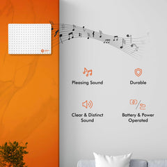 Ding Dong Musical Door Bell for Home (White)