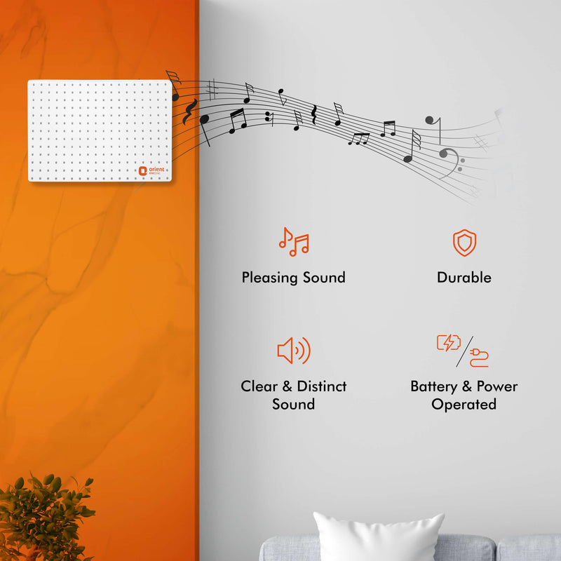 Ding Dong Musical Door Bell for Home (White)