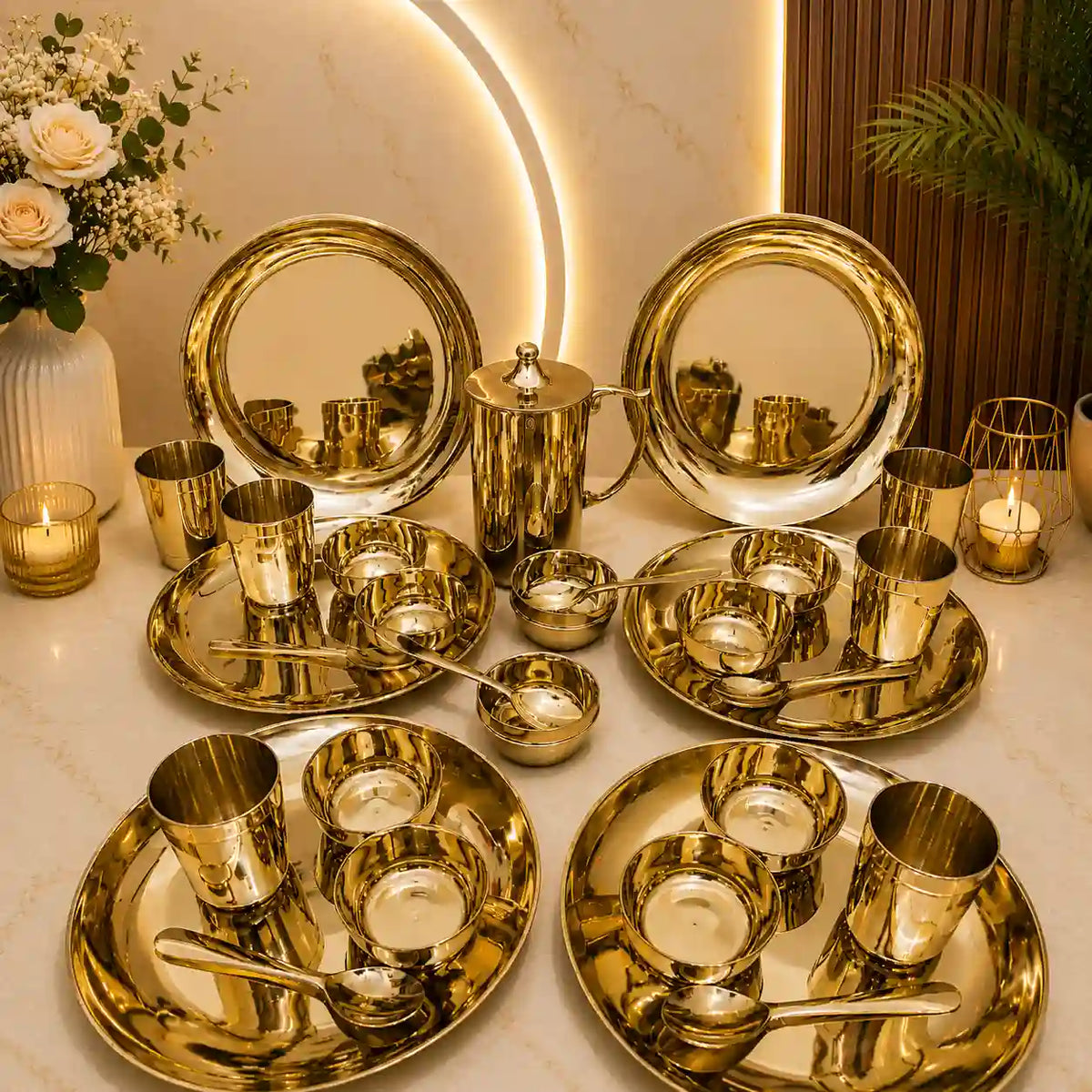 Kansa Luxury Dinner Serving Set