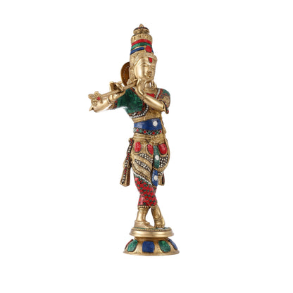 Divine brass Krishna Idol |  Height 23 Inch