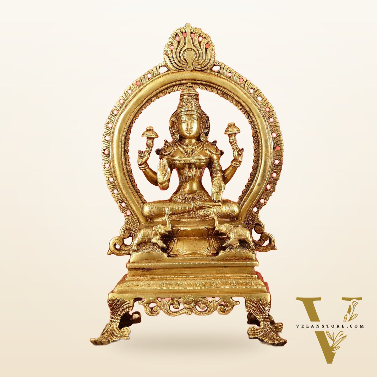 Divine Brass Lakshmi Idol 15 inch