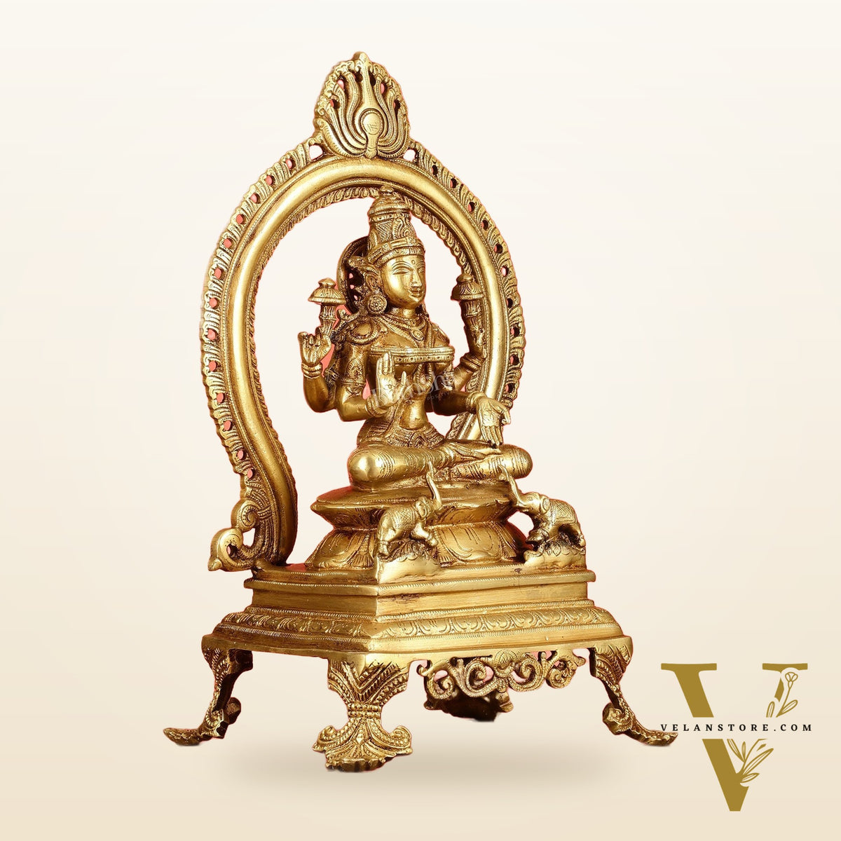 Divine Brass Lakshmi Idol 15 inch