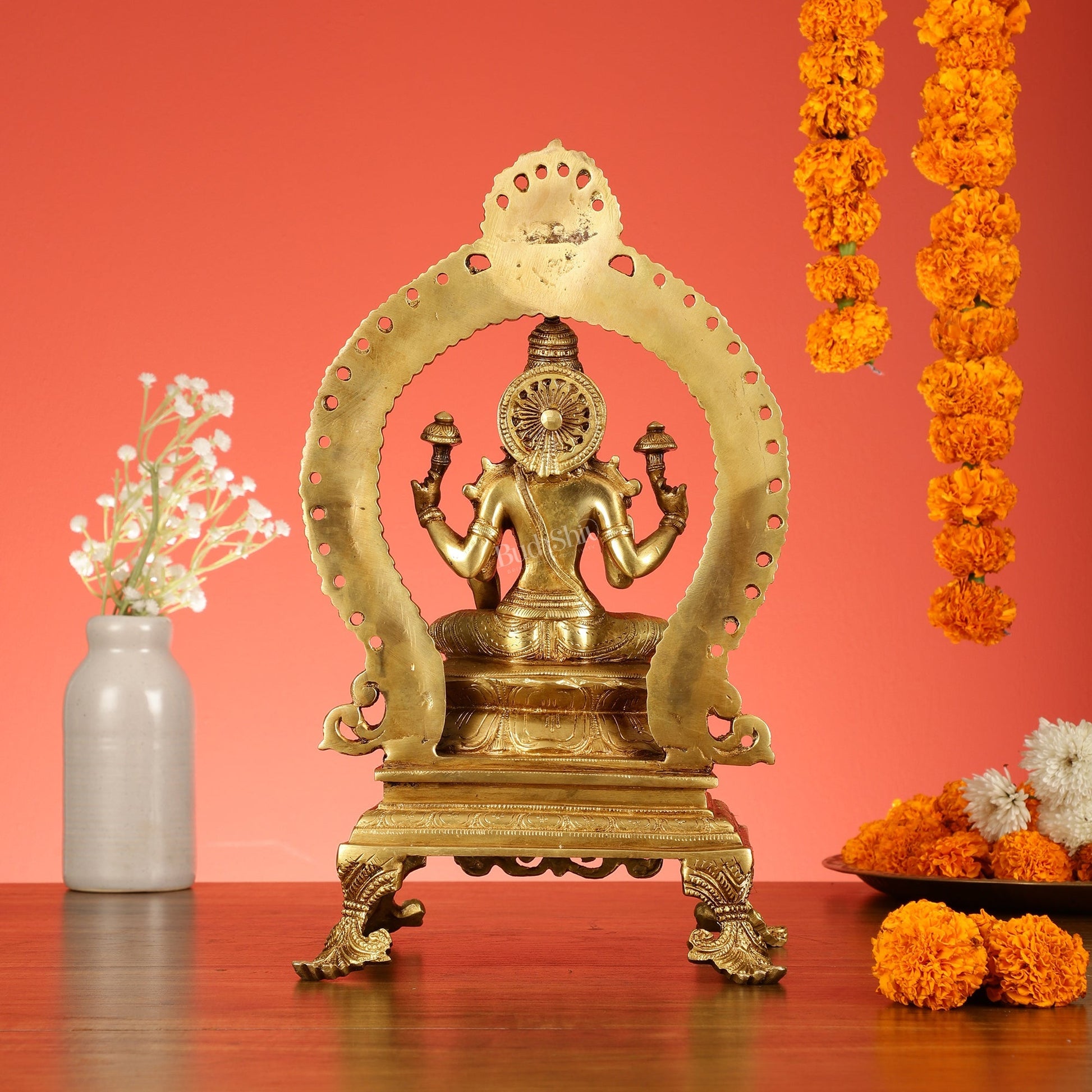 Divine Brass Lakshmi Idol 15 inch