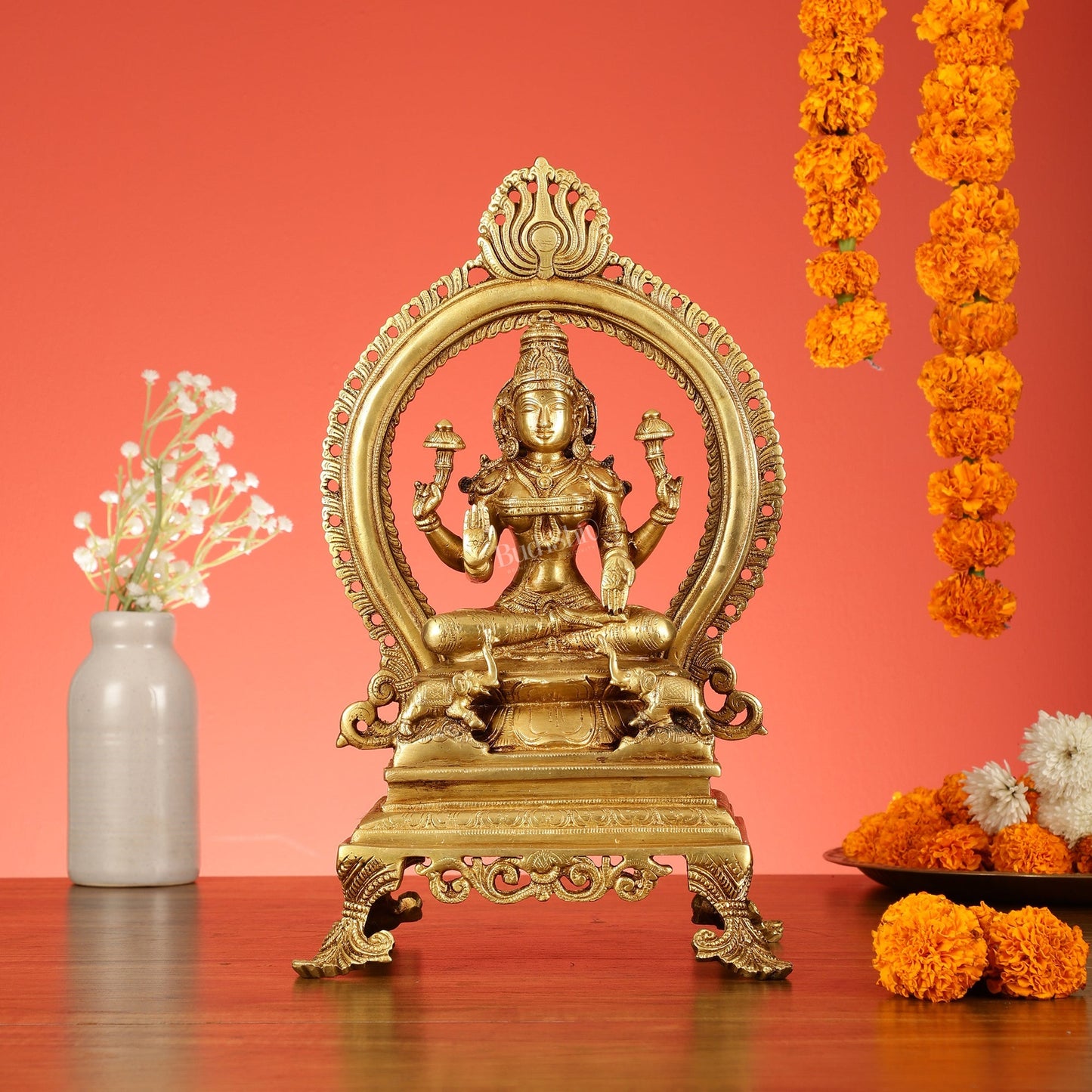 Divine Brass Lakshmi Idol 15 inch