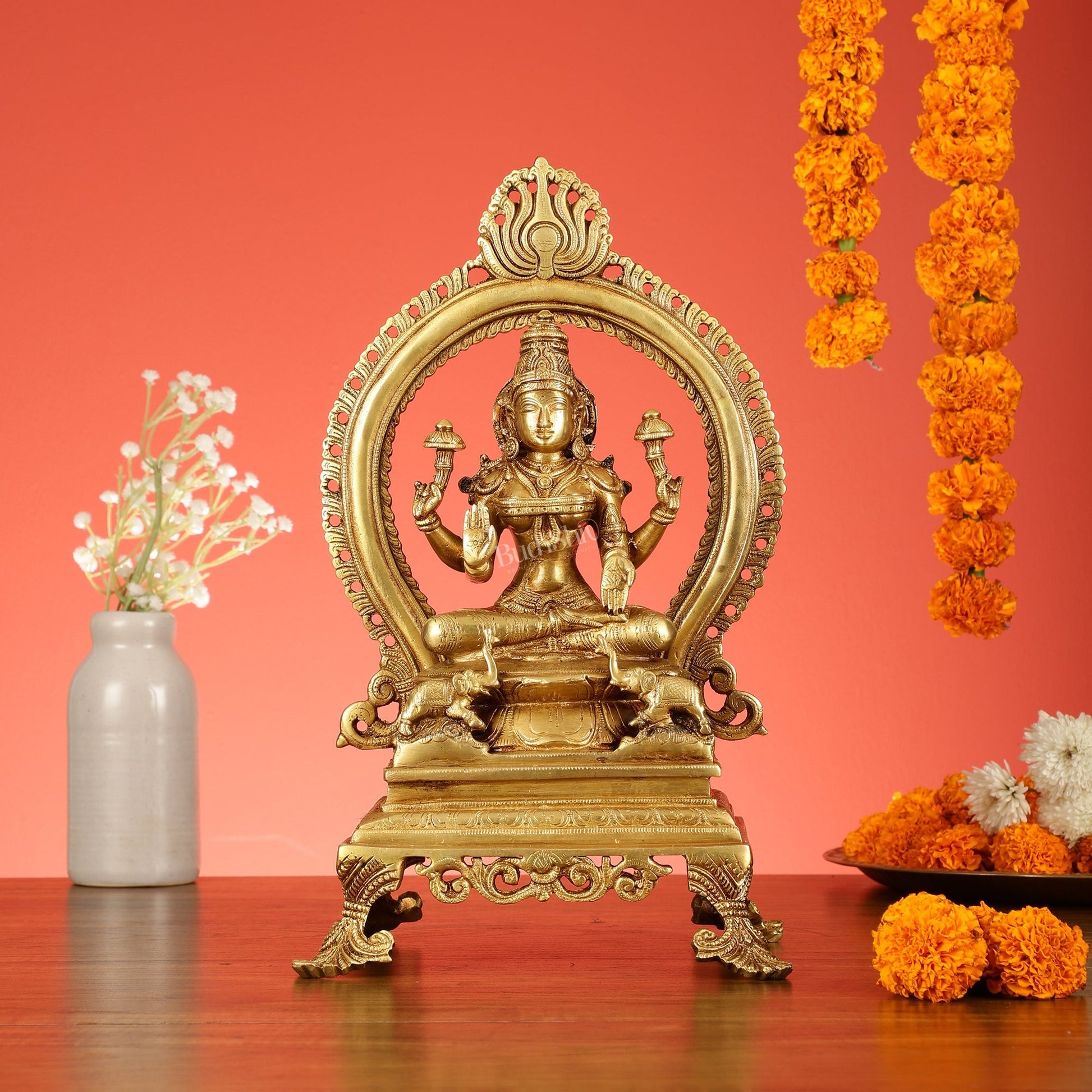 Divine Brass Lakshmi Idol 15 inch