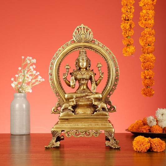 Divine Brass Lakshmi Idol 15 inch