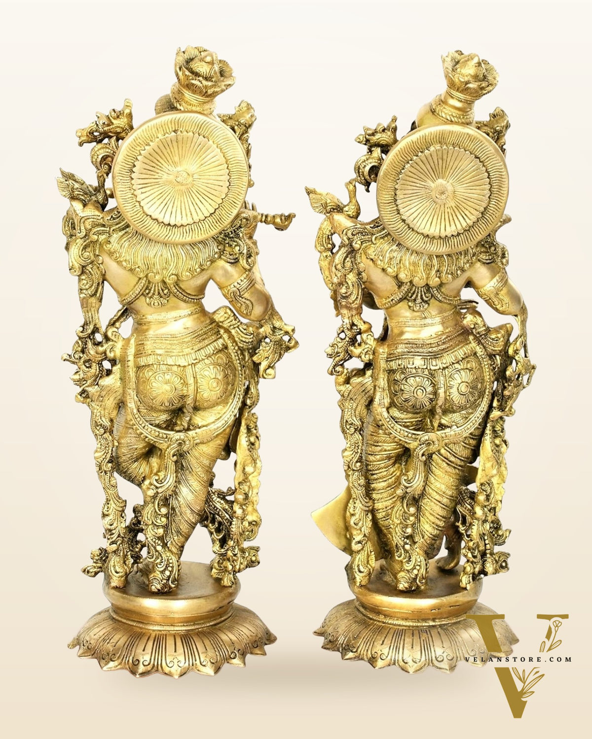 Divine Brass Radha Krishna Idols - 26 Inches