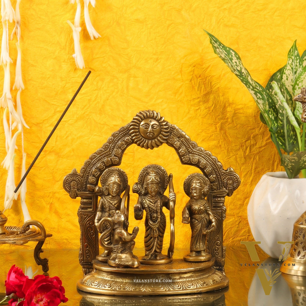 Divine Brass Ram Darbar 7.5 inch