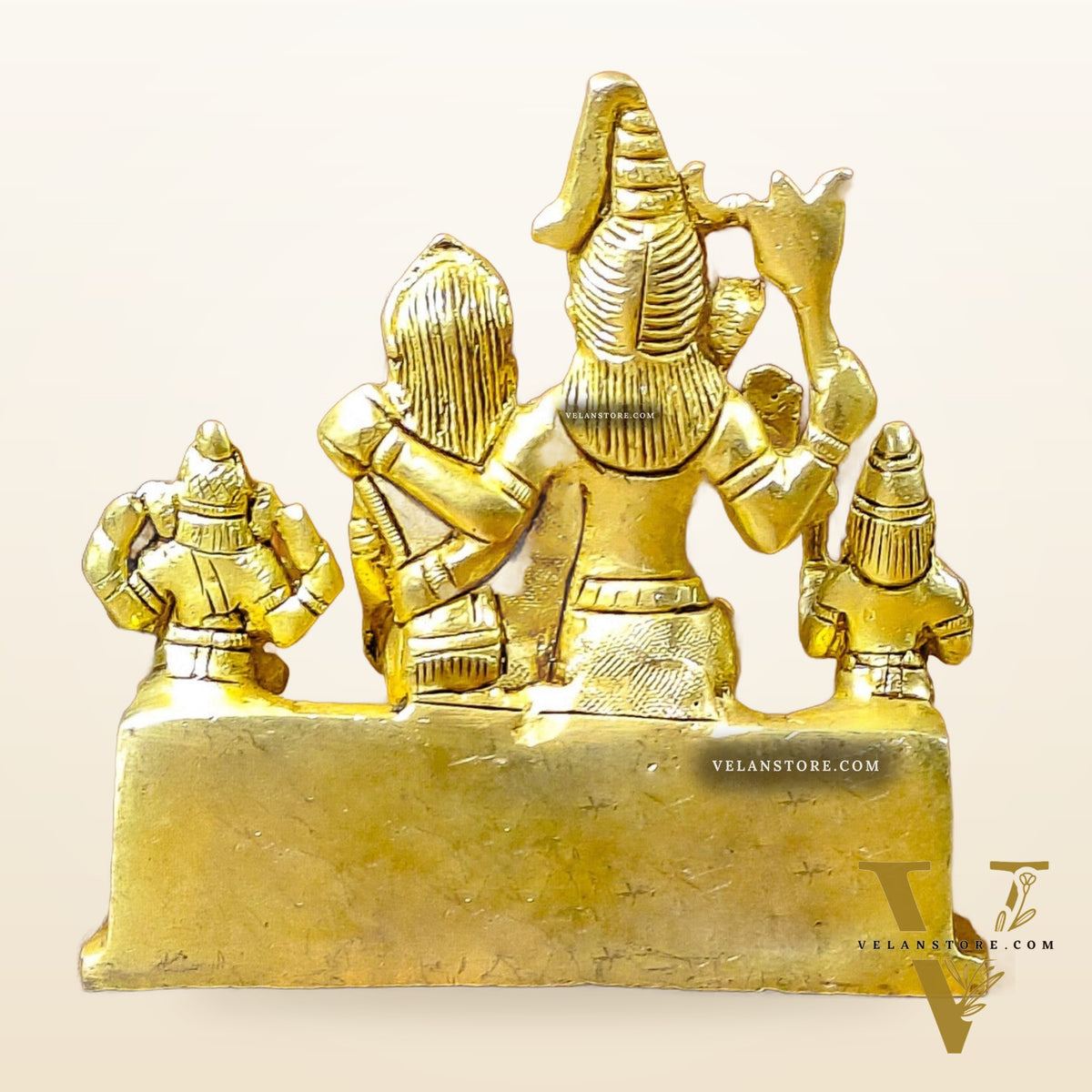 Divine Brass Shiv Parivar Statue 4"