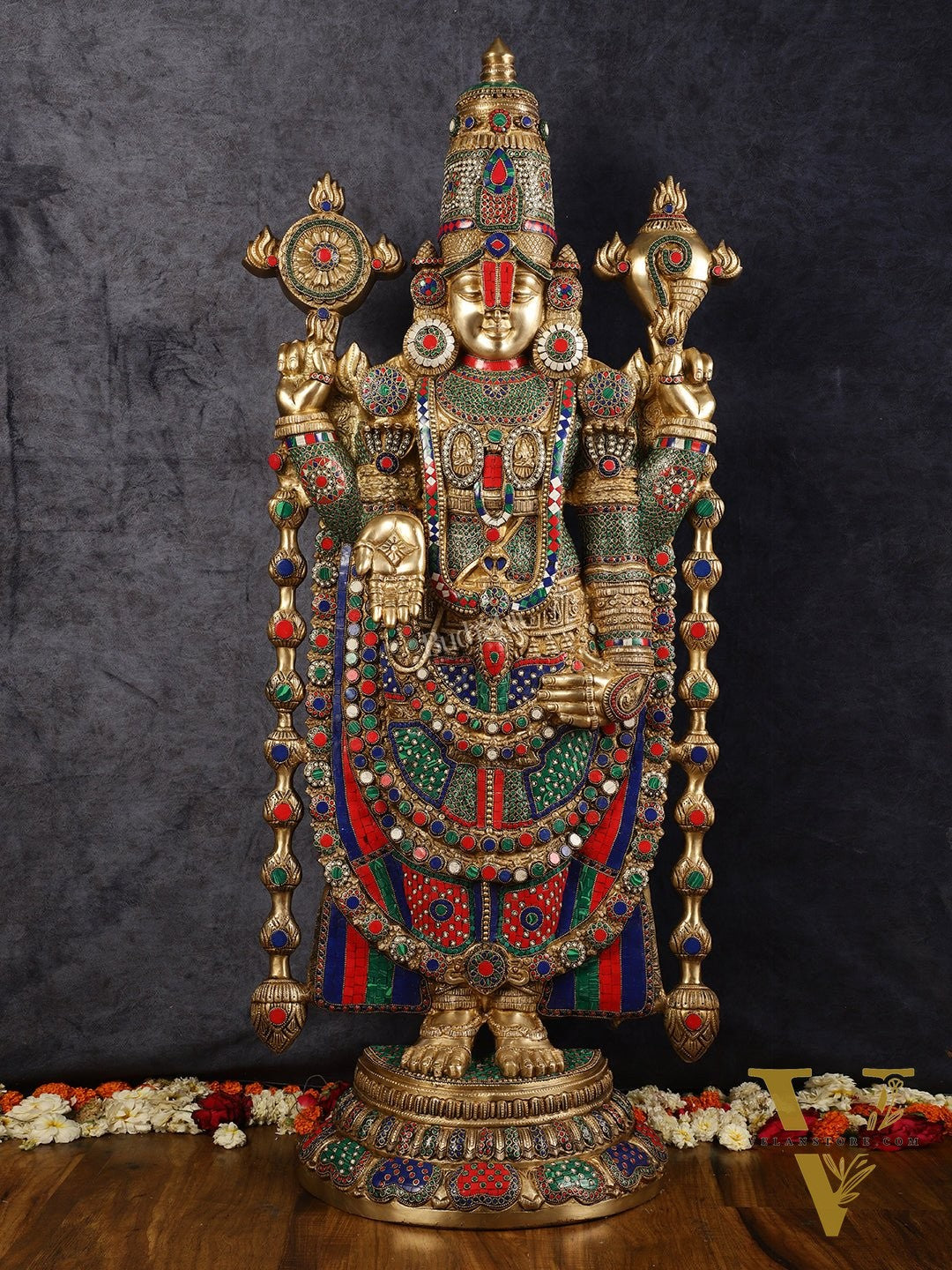 Divine Brass Tirupati Balaji Idol 48 inch