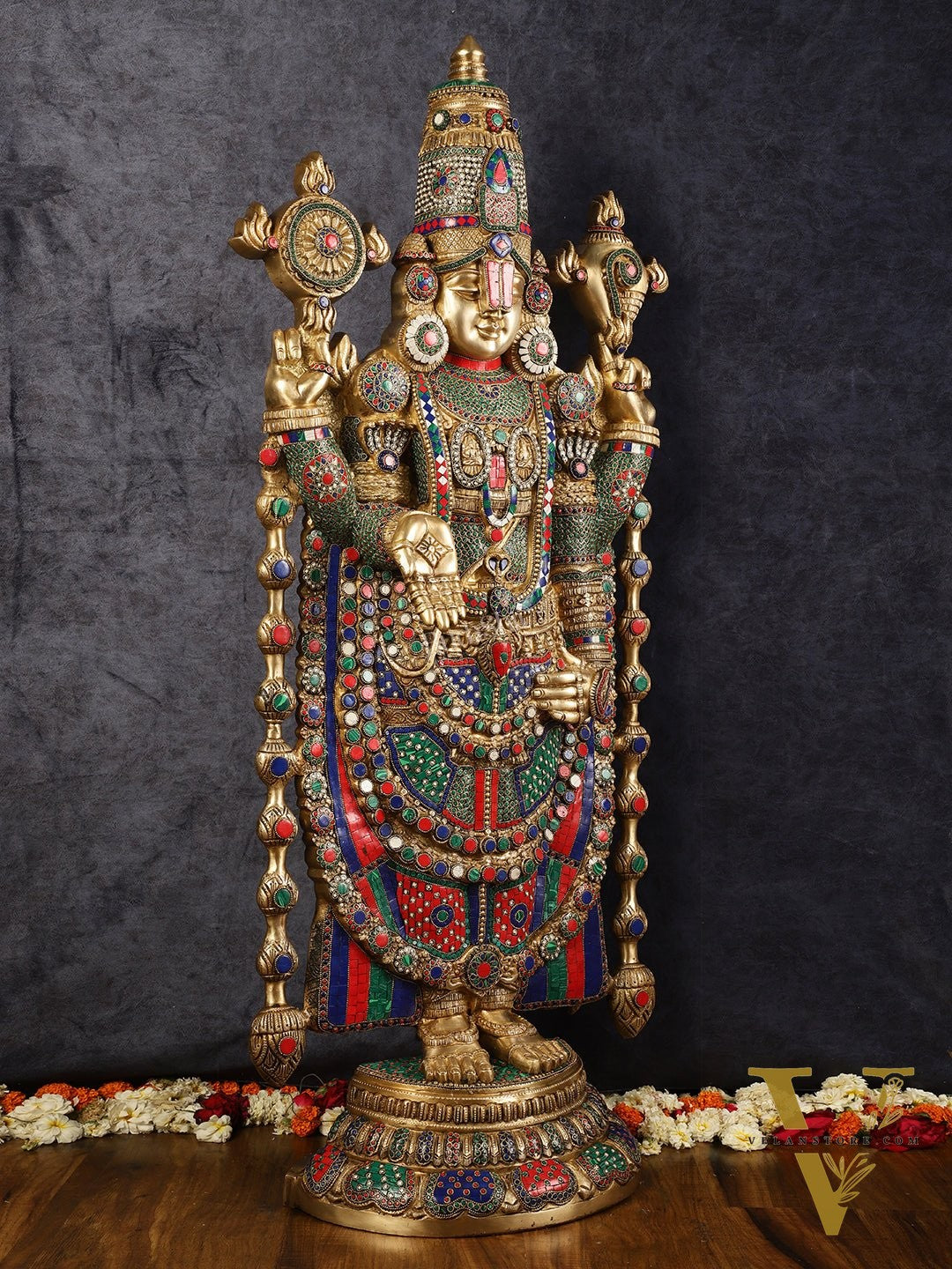 Divine Brass Tirupati Balaji Idol 48 inch