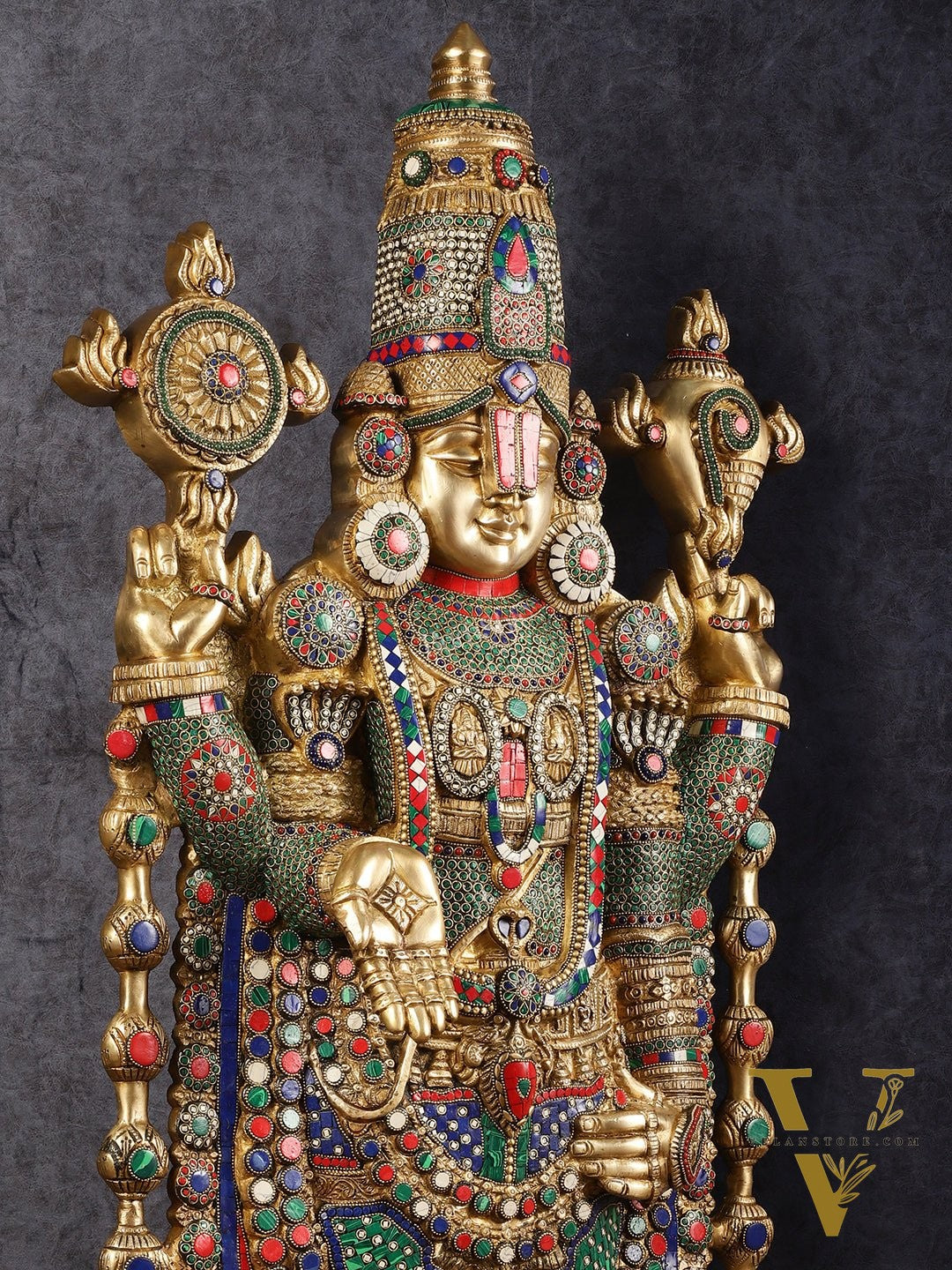 Divine Brass Tirupati Balaji Idol 48 inch
