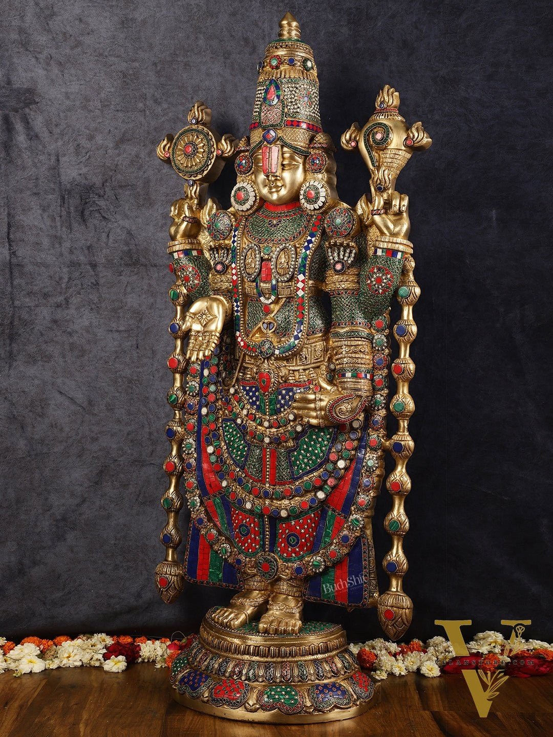 Divine Brass Tirupati Balaji Idol 48 inch