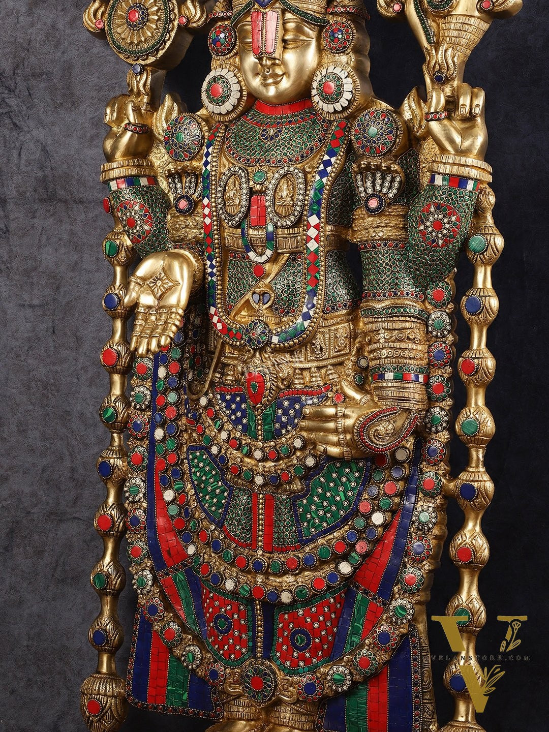 Divine Brass Tirupati Balaji Idol 48 inch