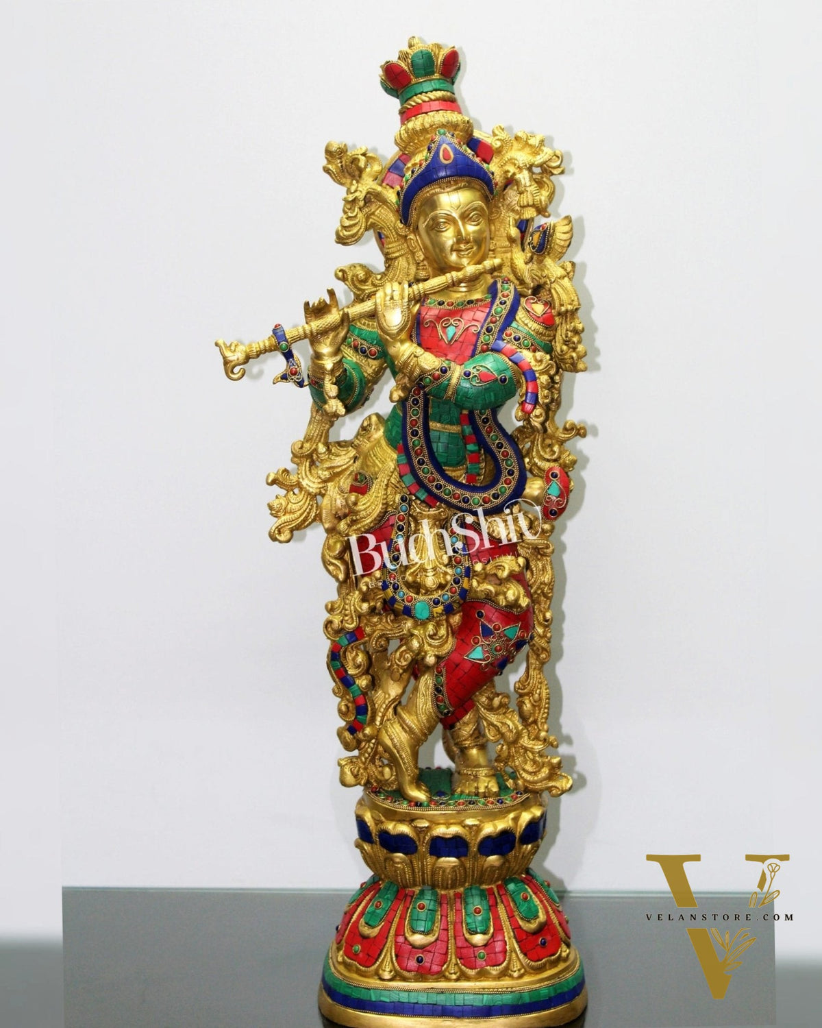 Divine Ever Smiling Lord Krishna Statue 29 inch