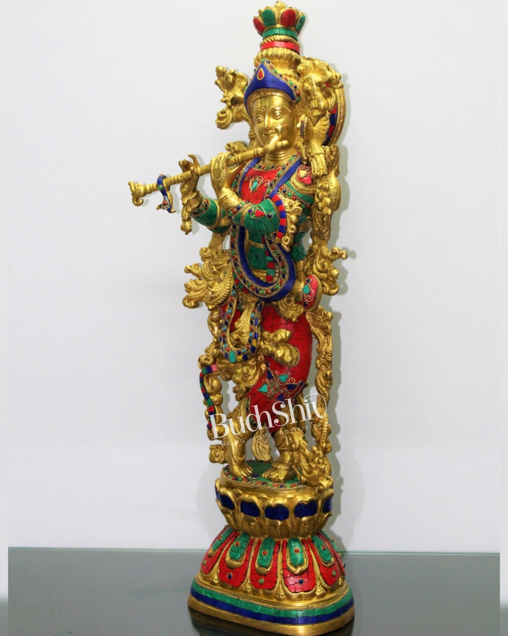 Divine Ever Smiling Lord Krishna Statue 29 inch