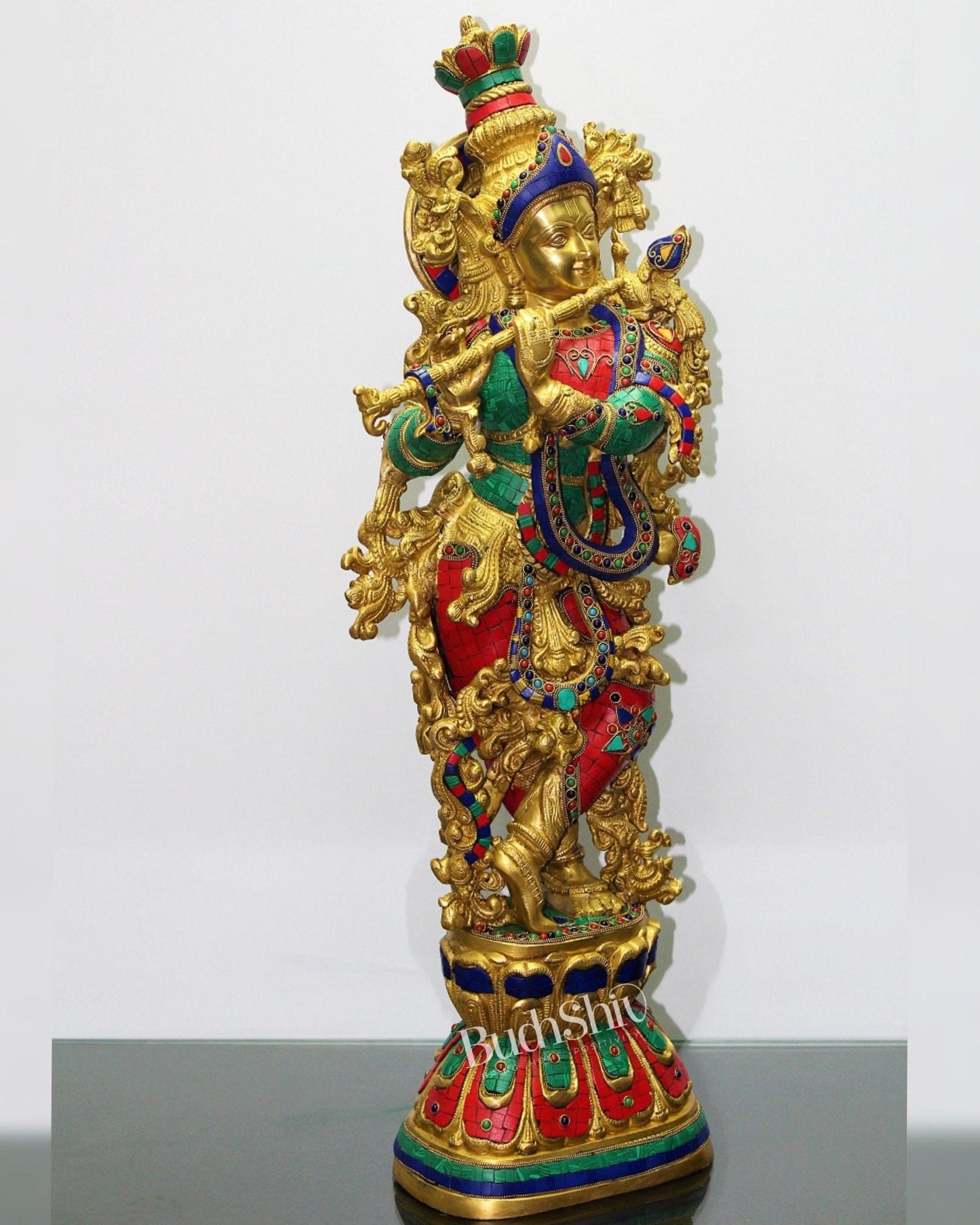 Divine Ever Smiling Lord Krishna Statue 29 inch