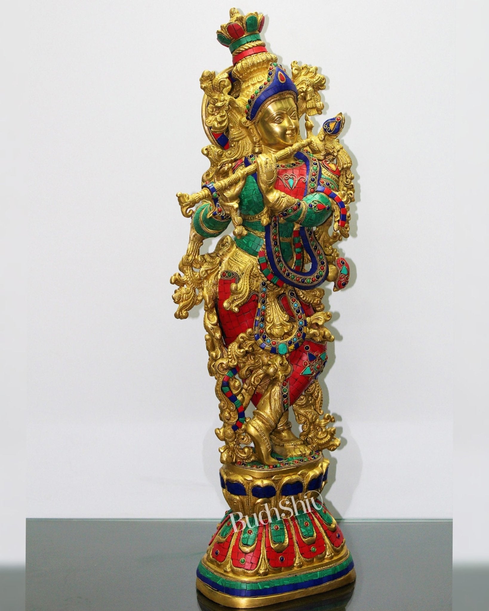 Divine Ever Smiling Lord Krishna Statue 29 inch