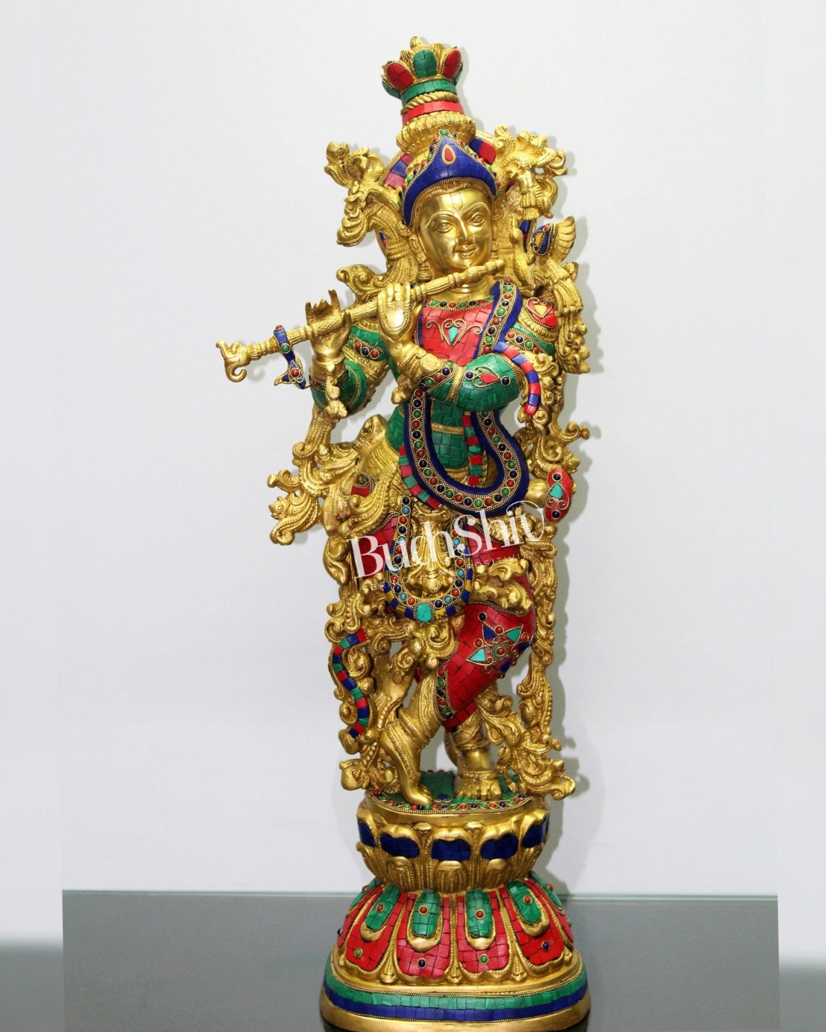 Divine Ever Smiling Lord Krishna Statue 29 inch