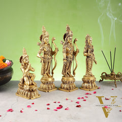 Divine Handcrafted Superfine Brass Ram Darbar Set 12 inch