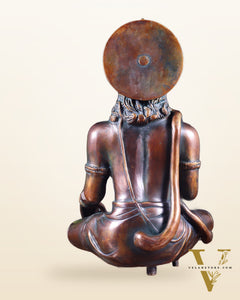 Divine Hanuman Brass blessing statue | 11" bronze tone
