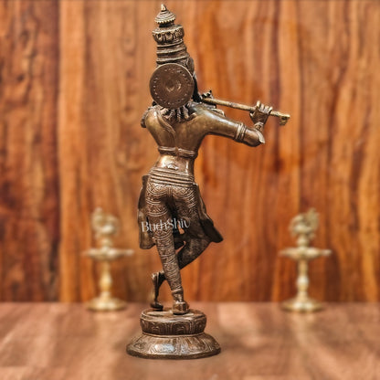 Divine Krishna Idol | Handmade in Superfine Brass | 23 inch/ 2 feet