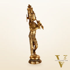 Divine Krishna Idol | Handmade in Superfine Brass 23 inches