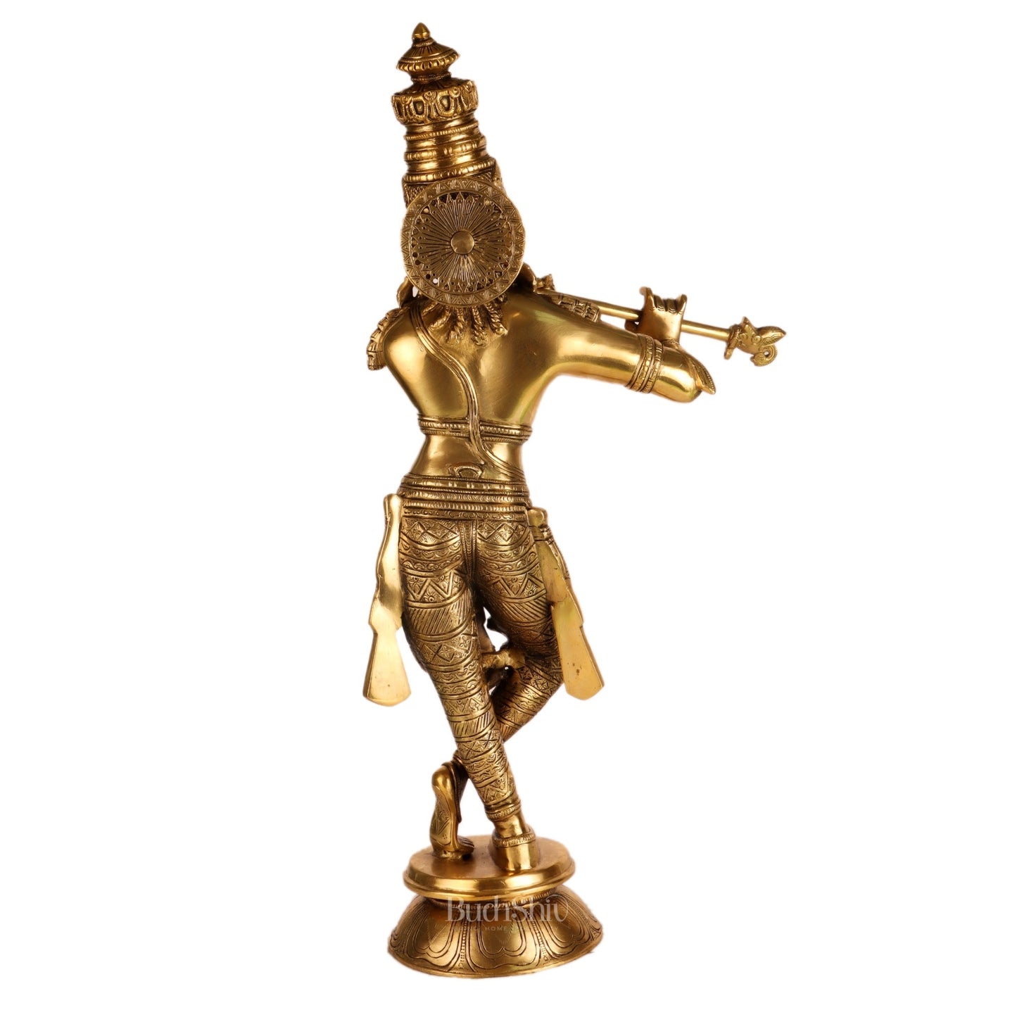 Divine Krishna Idol | Handmade in Superfine Brass 23 inches