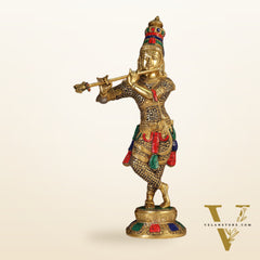 Divine Krishna Idol | Superfine Brass Height 23 Inch