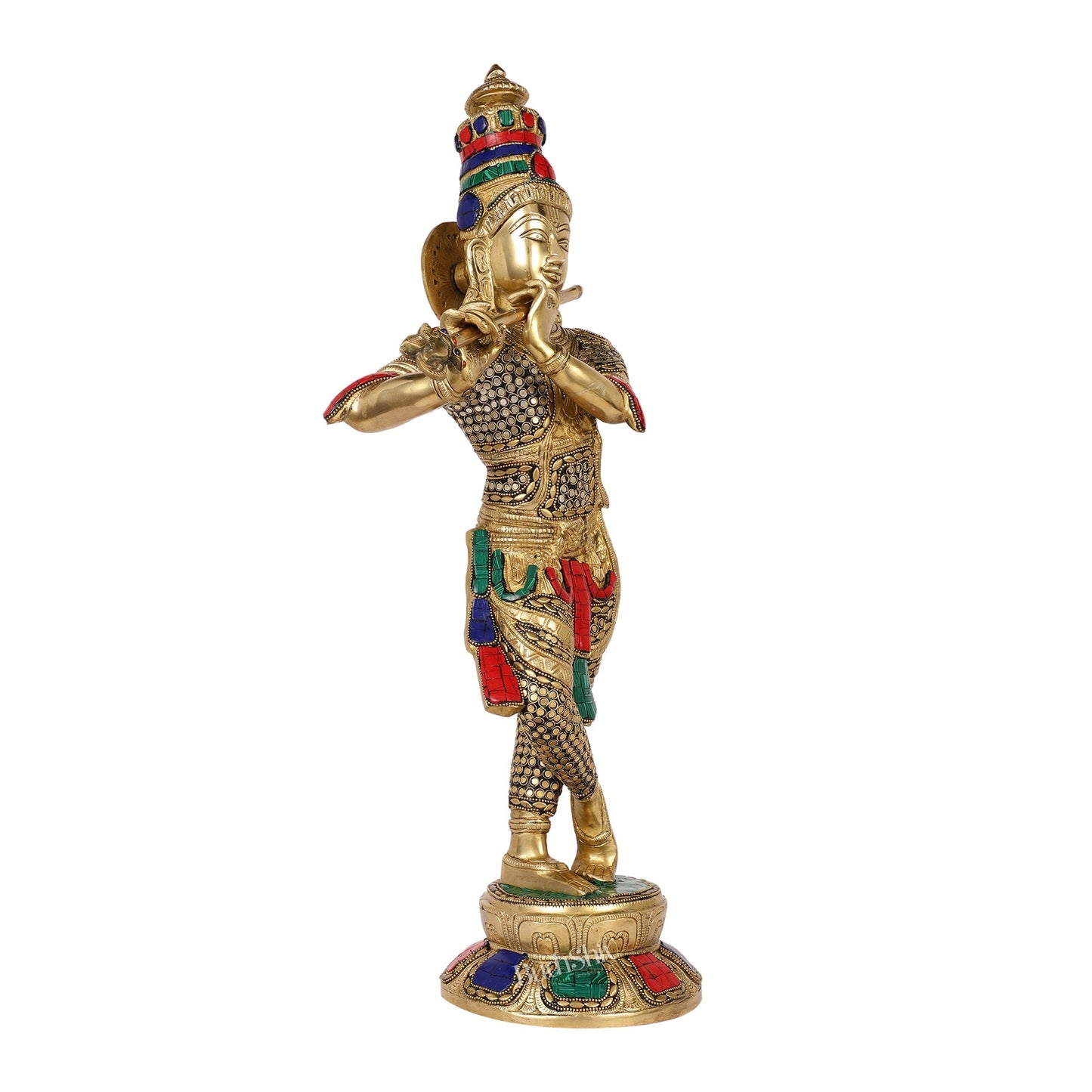 Divine Krishna Idol | Superfine Brass Height 23 Inch