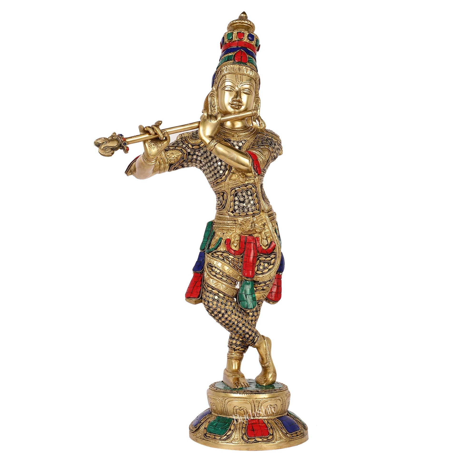 Divine Krishna Idol | Superfine Brass Height 23 Inch