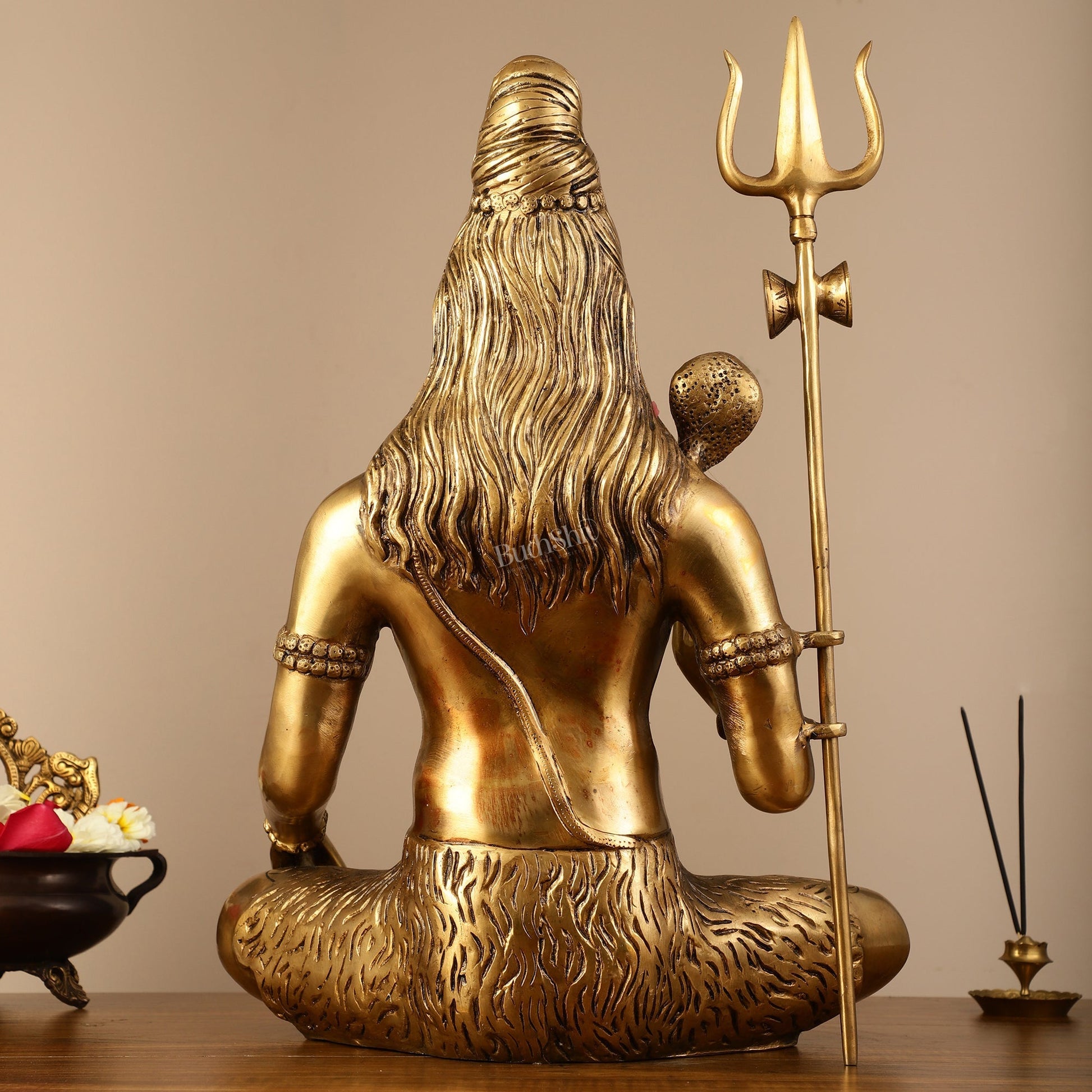 Divine Lord Shiva Brass Idol - 20"