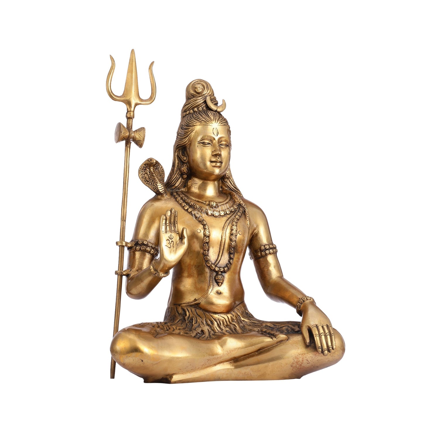 Divine Lord Shiva Brass Idol - 20"