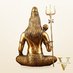 Divine Lord Shiva Brass Idol - 20"