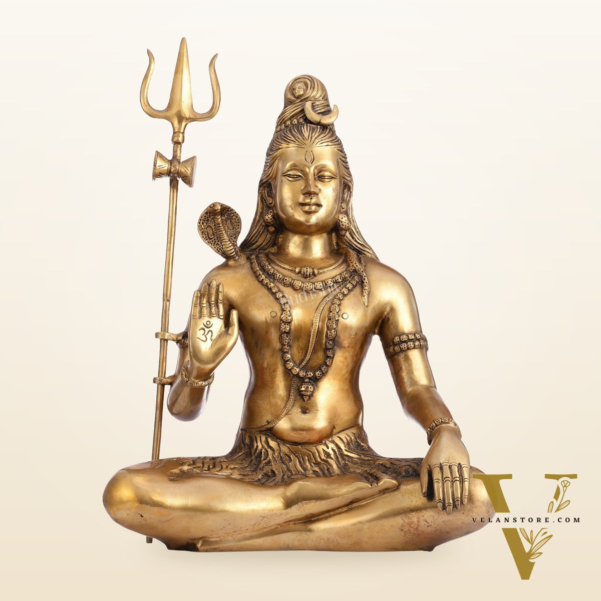 Divine Lord Shiva Brass Idol - 20"